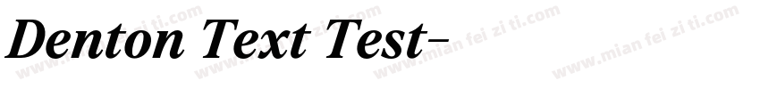 Denton Text Test字体转换